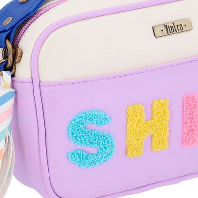 Roma Shine Lila Crossbody Bag